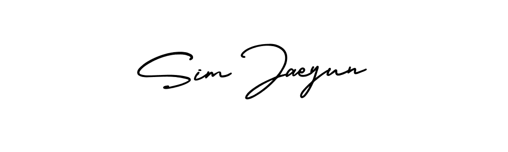 Design your own signature with our free online signature maker. With this signature software, you can create a handwritten (AmerikaSignatureDemo-Regular) signature for name Sim Jaeyun. Sim Jaeyun signature style 3 images and pictures png