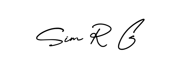 How to Draw Sim R G signature style? AmerikaSignatureDemo-Regular is a latest design signature styles for name Sim R G. Sim R G signature style 3 images and pictures png