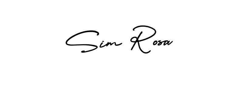 Also we have Sim Rosa name is the best signature style. Create professional handwritten signature collection using AmerikaSignatureDemo-Regular autograph style. Sim Rosa signature style 3 images and pictures png