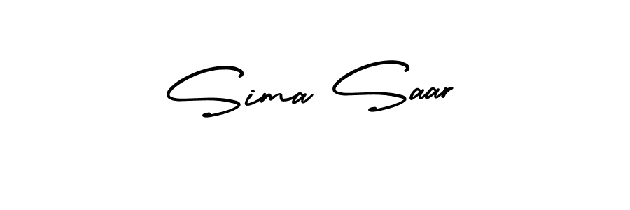 Check out images of Autograph of Sima Saar name. Actor Sima Saar Signature Style. AmerikaSignatureDemo-Regular is a professional sign style online. Sima Saar signature style 3 images and pictures png