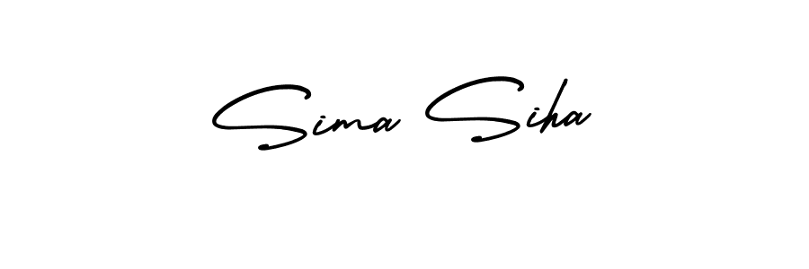 Similarly AmerikaSignatureDemo-Regular is the best handwritten signature design. Signature creator online .You can use it as an online autograph creator for name Sima Siha. Sima Siha signature style 3 images and pictures png