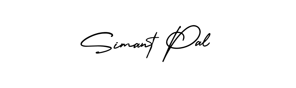 if you are searching for the best signature style for your name Simant Pal. so please give up your signature search. here we have designed multiple signature styles  using AmerikaSignatureDemo-Regular. Simant Pal signature style 3 images and pictures png