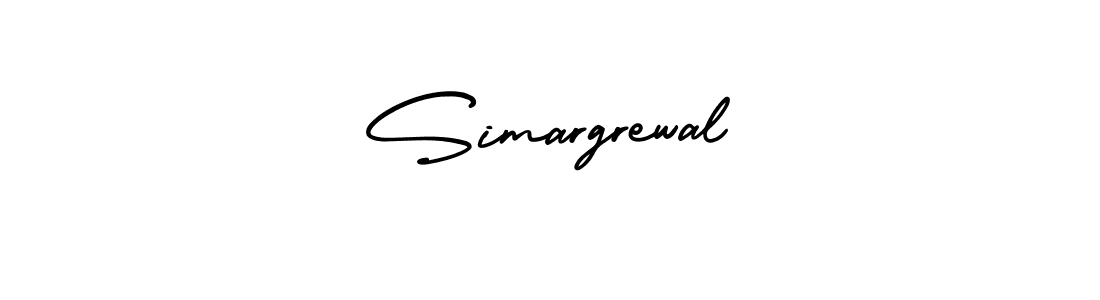 The best way (AmerikaSignatureDemo-Regular) to make a short signature is to pick only two or three words in your name. The name Simargrewal include a total of six letters. For converting this name. Simargrewal signature style 3 images and pictures png