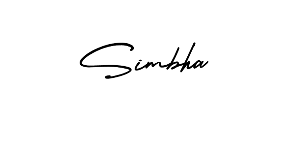 Create a beautiful signature design for name Simbha. With this signature (AmerikaSignatureDemo-Regular) fonts, you can make a handwritten signature for free. Simbha signature style 3 images and pictures png