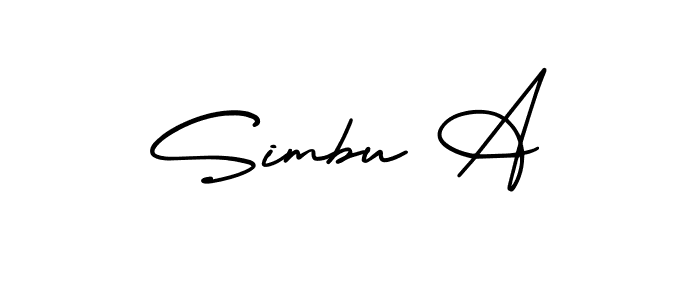 How to Draw Simbu A signature style? AmerikaSignatureDemo-Regular is a latest design signature styles for name Simbu A. Simbu A signature style 3 images and pictures png