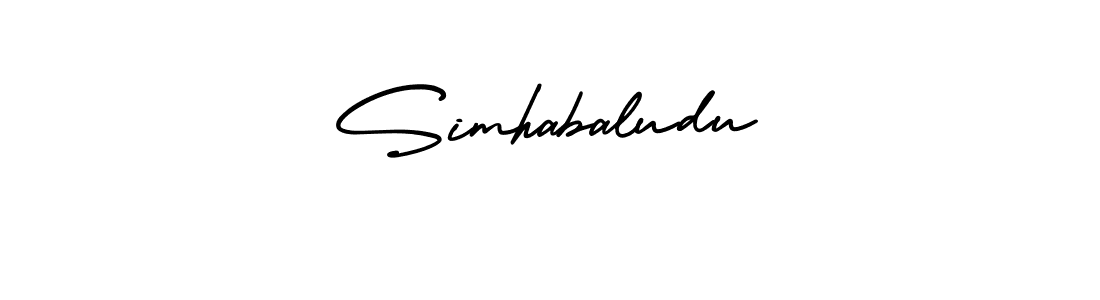Create a beautiful signature design for name Simhabaludu. With this signature (AmerikaSignatureDemo-Regular) fonts, you can make a handwritten signature for free. Simhabaludu signature style 3 images and pictures png