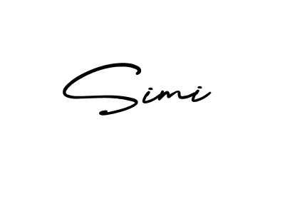 if you are searching for the best signature style for your name Simi. so please give up your signature search. here we have designed multiple signature styles  using AmerikaSignatureDemo-Regular. Simi signature style 3 images and pictures png