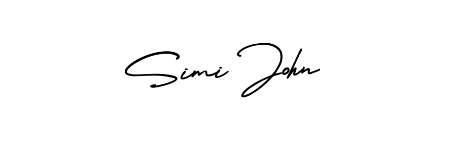 Also we have Simi John name is the best signature style. Create professional handwritten signature collection using AmerikaSignatureDemo-Regular autograph style. Simi John signature style 3 images and pictures png