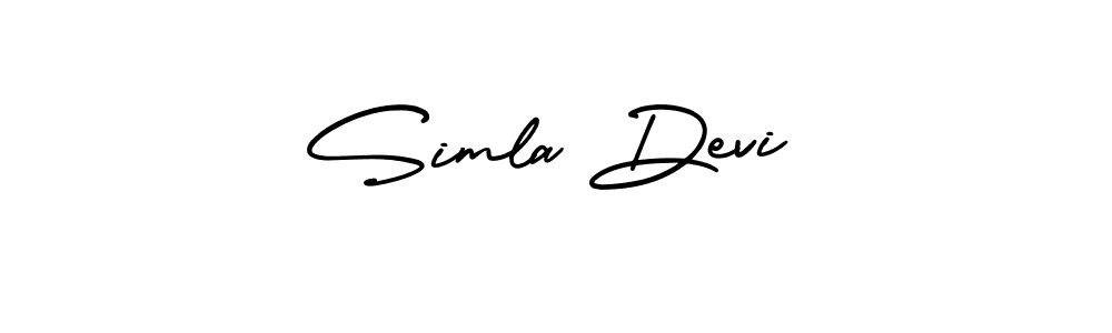 Similarly AmerikaSignatureDemo-Regular is the best handwritten signature design. Signature creator online .You can use it as an online autograph creator for name Simla Devi. Simla Devi signature style 3 images and pictures png