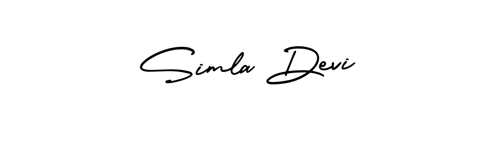 Similarly AmerikaSignatureDemo-Regular is the best handwritten signature design. Signature creator online .You can use it as an online autograph creator for name Simla Devi. Simla Devi signature style 3 images and pictures png