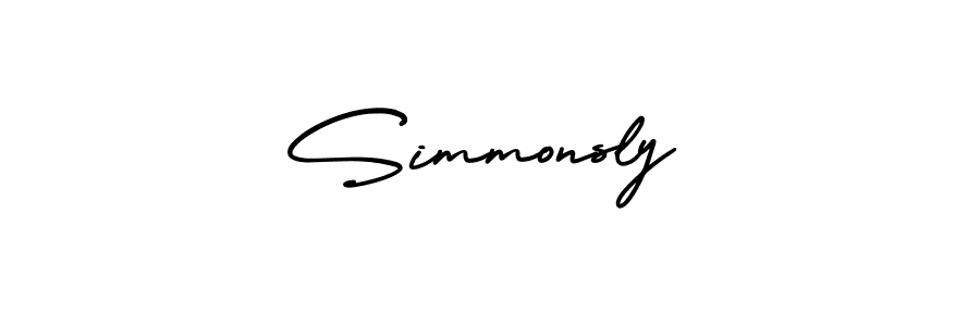 Design your own signature with our free online signature maker. With this signature software, you can create a handwritten (AmerikaSignatureDemo-Regular) signature for name Simmonsly. Simmonsly signature style 3 images and pictures png