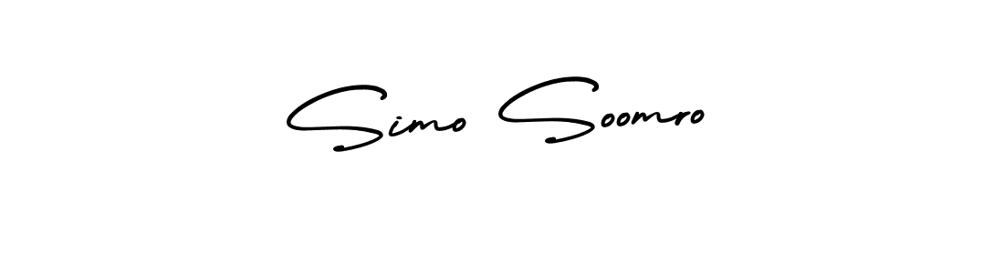 Similarly AmerikaSignatureDemo-Regular is the best handwritten signature design. Signature creator online .You can use it as an online autograph creator for name Simo Soomro. Simo Soomro signature style 3 images and pictures png