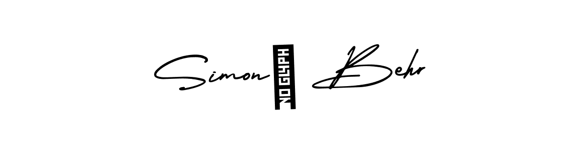 Use a signature maker to create a handwritten signature online. With this signature software, you can design (AmerikaSignatureDemo-Regular) your own signature for name Simoné Behr. Simoné Behr signature style 3 images and pictures png