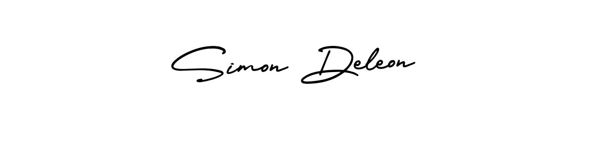 Similarly AmerikaSignatureDemo-Regular is the best handwritten signature design. Signature creator online .You can use it as an online autograph creator for name Simon Deleon. Simon Deleon signature style 3 images and pictures png