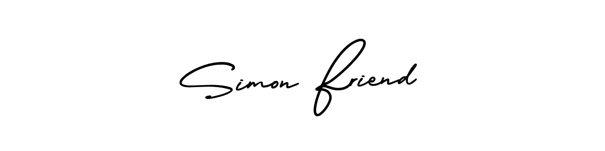 AmerikaSignatureDemo-Regular is a professional signature style that is perfect for those who want to add a touch of class to their signature. It is also a great choice for those who want to make their signature more unique. Get Simon Friend name to fancy signature for free. Simon Friend signature style 3 images and pictures png