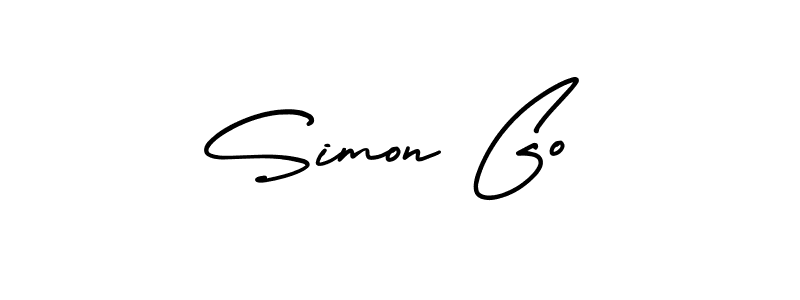 Create a beautiful signature design for name Simon Go. With this signature (AmerikaSignatureDemo-Regular) fonts, you can make a handwritten signature for free. Simon Go signature style 3 images and pictures png