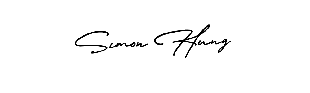 Create a beautiful signature design for name Simon Hung. With this signature (AmerikaSignatureDemo-Regular) fonts, you can make a handwritten signature for free. Simon Hung signature style 3 images and pictures png