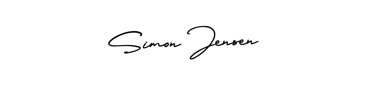Also You can easily find your signature by using the search form. We will create Simon Jensen name handwritten signature images for you free of cost using AmerikaSignatureDemo-Regular sign style. Simon Jensen signature style 3 images and pictures png