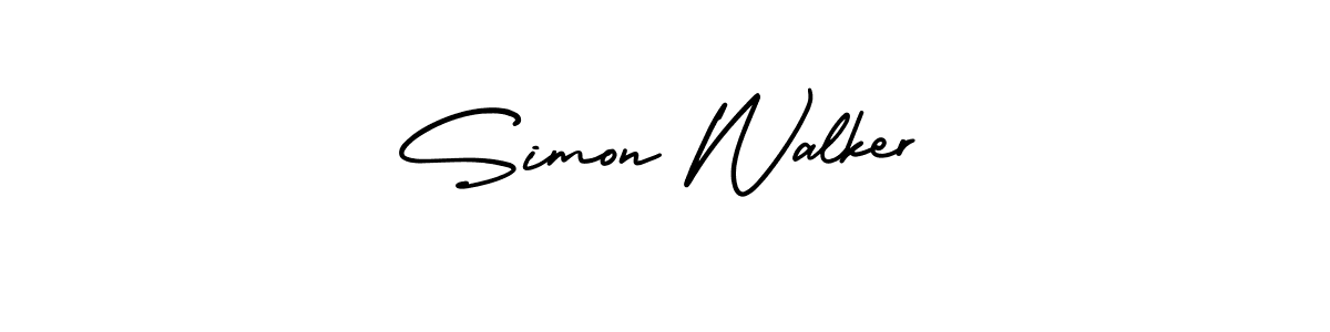 Make a beautiful signature design for name Simon Walker. With this signature (AmerikaSignatureDemo-Regular) style, you can create a handwritten signature for free. Simon Walker signature style 3 images and pictures png