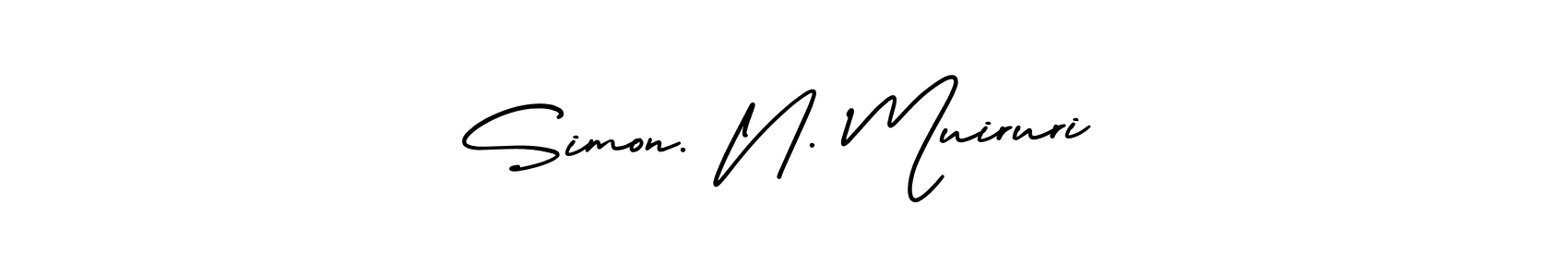Check out images of Autograph of Simon. N. Muiruri name. Actor Simon. N. Muiruri Signature Style. AmerikaSignatureDemo-Regular is a professional sign style online. Simon. N. Muiruri signature style 3 images and pictures png