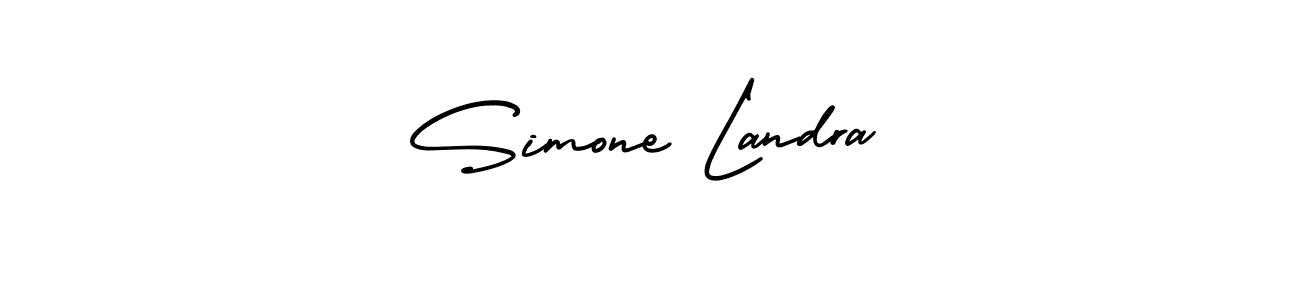 Make a beautiful signature design for name Simone Landra. Use this online signature maker to create a handwritten signature for free. Simone Landra signature style 3 images and pictures png