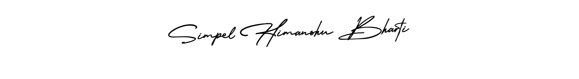 How to Draw Simpel Himanshu Bharti signature style? AmerikaSignatureDemo-Regular is a latest design signature styles for name Simpel Himanshu Bharti. Simpel Himanshu Bharti signature style 3 images and pictures png