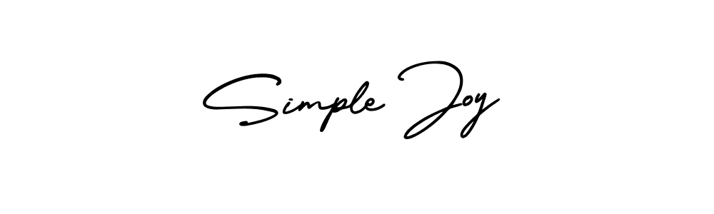 How to Draw Simple Joy signature style? AmerikaSignatureDemo-Regular is a latest design signature styles for name Simple Joy. Simple Joy signature style 3 images and pictures png