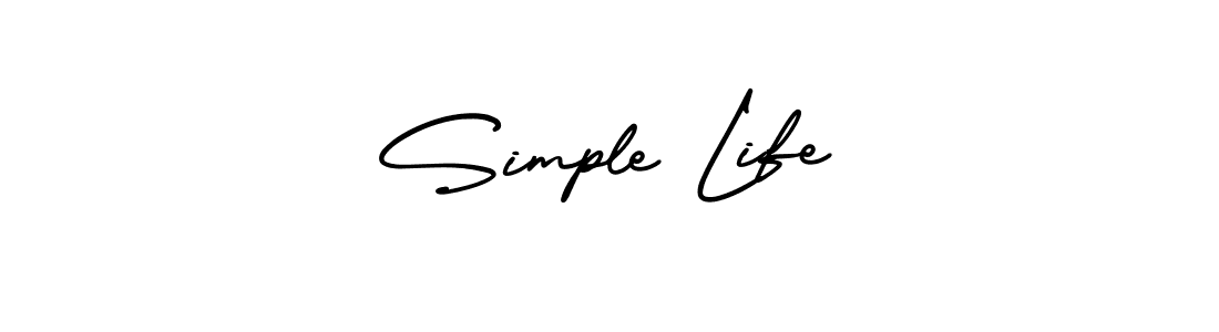 Similarly AmerikaSignatureDemo-Regular is the best handwritten signature design. Signature creator online .You can use it as an online autograph creator for name Simple Life. Simple Life signature style 3 images and pictures png