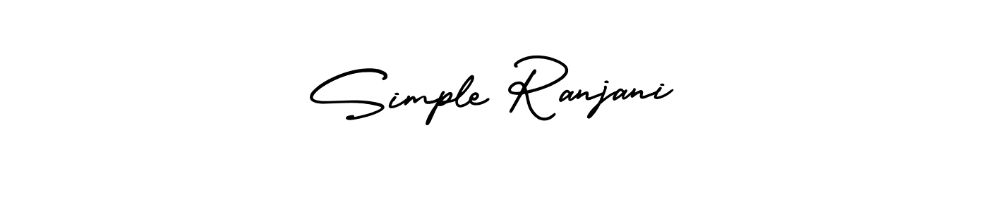 Make a beautiful signature design for name Simple Ranjani. Use this online signature maker to create a handwritten signature for free. Simple Ranjani signature style 3 images and pictures png