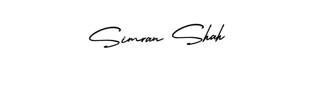 How to make Simran Shah signature? AmerikaSignatureDemo-Regular is a professional autograph style. Create handwritten signature for Simran Shah name. Simran Shah signature style 3 images and pictures png