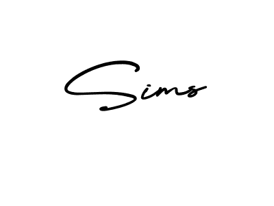 How to Draw Sims signature style? AmerikaSignatureDemo-Regular is a latest design signature styles for name Sims. Sims signature style 3 images and pictures png