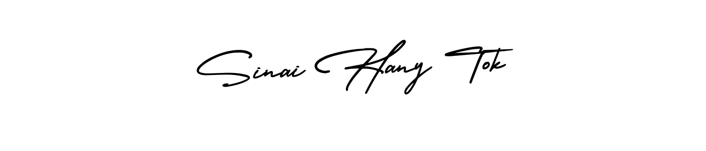 How to make Sinai Hany Tok signature? AmerikaSignatureDemo-Regular is a professional autograph style. Create handwritten signature for Sinai Hany Tok name. Sinai Hany Tok signature style 3 images and pictures png