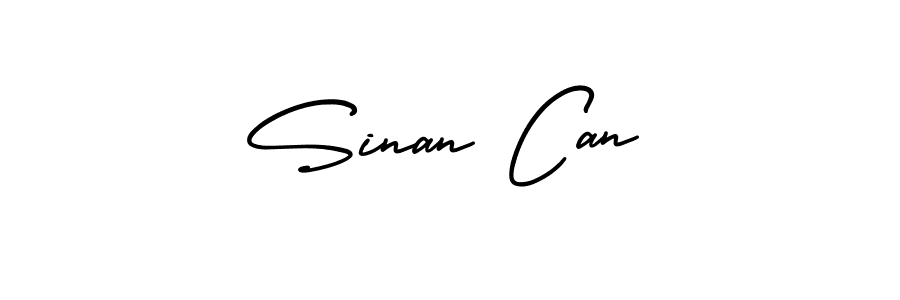 You should practise on your own different ways (AmerikaSignatureDemo-Regular) to write your name (Sinan Can) in signature. don't let someone else do it for you. Sinan Can signature style 3 images and pictures png