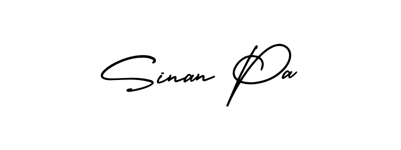 How to make Sinan Pa signature? AmerikaSignatureDemo-Regular is a professional autograph style. Create handwritten signature for Sinan Pa name. Sinan Pa signature style 3 images and pictures png