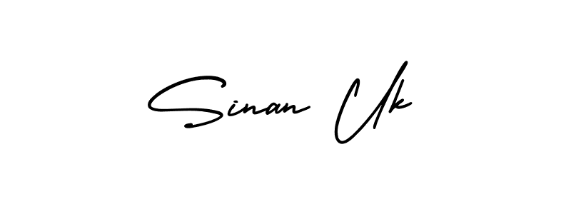 Use a signature maker to create a handwritten signature online. With this signature software, you can design (AmerikaSignatureDemo-Regular) your own signature for name Sinan Uk. Sinan Uk signature style 3 images and pictures png