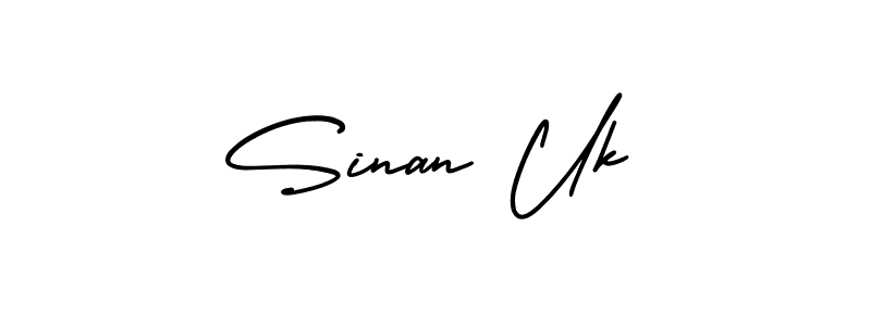 This is the best signature style for the Sinan Uk name. Also you like these signature font (AmerikaSignatureDemo-Regular). Mix name signature. Sinan Uk signature style 3 images and pictures png