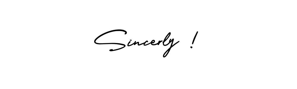 You can use this online signature creator to create a handwritten signature for the name Sincerly !. This is the best online autograph maker. Sincerly ! signature style 3 images and pictures png