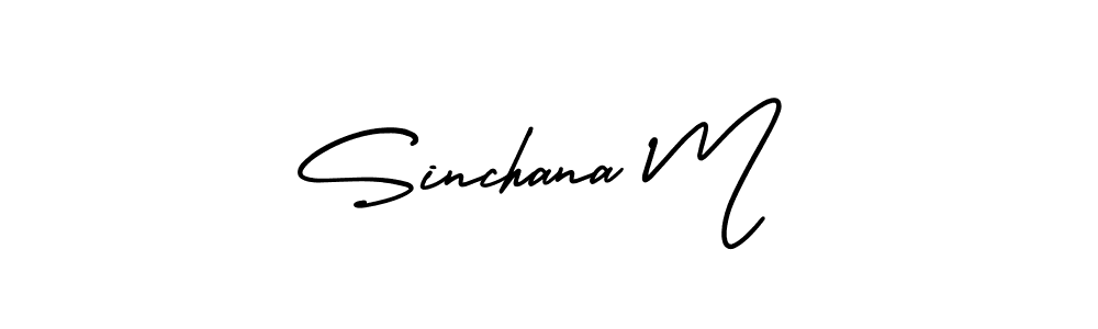 Similarly AmerikaSignatureDemo-Regular is the best handwritten signature design. Signature creator online .You can use it as an online autograph creator for name Sinchana M. Sinchana M signature style 3 images and pictures png