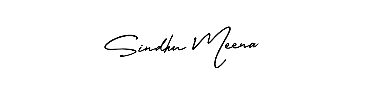 Design your own signature with our free online signature maker. With this signature software, you can create a handwritten (AmerikaSignatureDemo-Regular) signature for name Sindhu Meena. Sindhu Meena signature style 3 images and pictures png