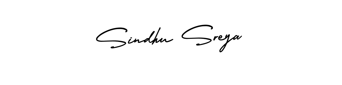 Design your own signature with our free online signature maker. With this signature software, you can create a handwritten (AmerikaSignatureDemo-Regular) signature for name Sindhu Sreya. Sindhu Sreya signature style 3 images and pictures png