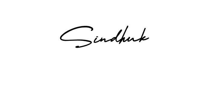 How to make Sindhuk name signature. Use AmerikaSignatureDemo-Regular style for creating short signs online. This is the latest handwritten sign. Sindhuk signature style 3 images and pictures png