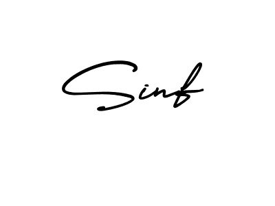 Similarly AmerikaSignatureDemo-Regular is the best handwritten signature design. Signature creator online .You can use it as an online autograph creator for name Sinf. Sinf signature style 3 images and pictures png