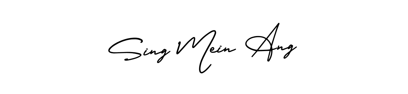It looks lik you need a new signature style for name Sing Mein Ang. Design unique handwritten (AmerikaSignatureDemo-Regular) signature with our free signature maker in just a few clicks. Sing Mein Ang signature style 3 images and pictures png