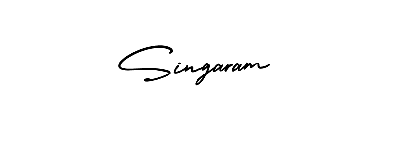 How to make Singaram signature? AmerikaSignatureDemo-Regular is a professional autograph style. Create handwritten signature for Singaram name. Singaram signature style 3 images and pictures png