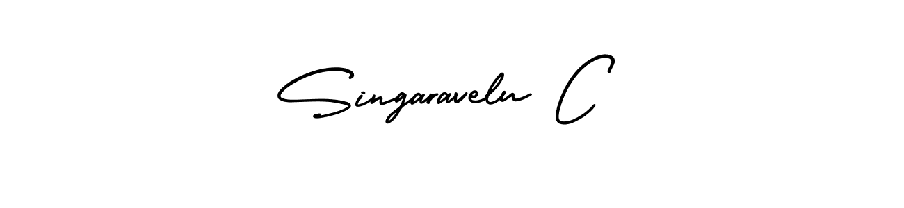 AmerikaSignatureDemo-Regular is a professional signature style that is perfect for those who want to add a touch of class to their signature. It is also a great choice for those who want to make their signature more unique. Get Singaravelu C name to fancy signature for free. Singaravelu C signature style 3 images and pictures png