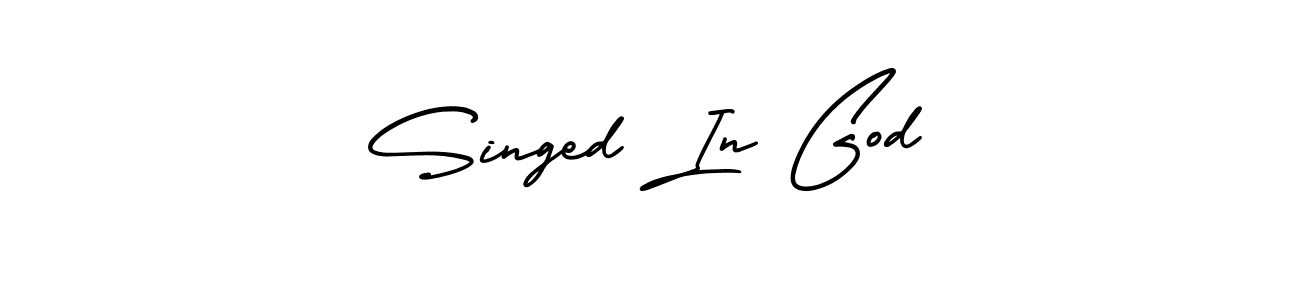 Also we have Singed In God name is the best signature style. Create professional handwritten signature collection using AmerikaSignatureDemo-Regular autograph style. Singed In God signature style 3 images and pictures png