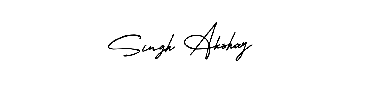 This is the best signature style for the Singh Akshay name. Also you like these signature font (AmerikaSignatureDemo-Regular). Mix name signature. Singh Akshay signature style 3 images and pictures png