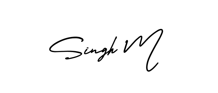 Make a beautiful signature design for name Singh M. Use this online signature maker to create a handwritten signature for free. Singh M signature style 3 images and pictures png