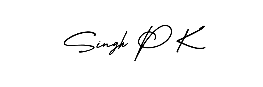 How to make Singh P K signature? AmerikaSignatureDemo-Regular is a professional autograph style. Create handwritten signature for Singh P K name. Singh P K signature style 3 images and pictures png