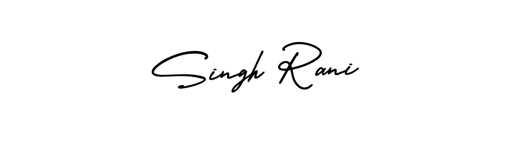 Make a beautiful signature design for name Singh Rani. With this signature (AmerikaSignatureDemo-Regular) style, you can create a handwritten signature for free. Singh Rani signature style 3 images and pictures png